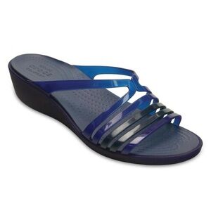 Crocs,  Isabella Mini Wedge Slide Sandals Size 8